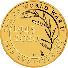 預購(限已確認者下單) - 2020澳洲伯斯-第二次世界大戰結束-75週年紀念-卡裝-0.5克金幣