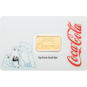 預購(確定有貨) - PAMP-可口可樂-假日北極熊 II-5克金條
