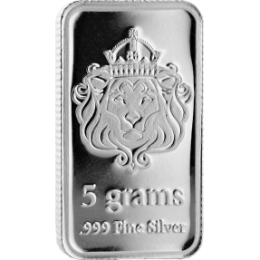 預購(即將到貨) - 獅王Scottsdale-5克銀條(塑封裝)