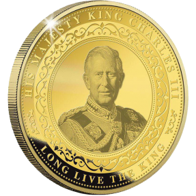 預購(確定有貨) - 2022-查爾斯三世即位-45克硬幣(鍍金)