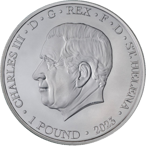 現貨 - 2023聖赫倫那-貿易銀元-現代美國-1盎司銀幣(普鑄)(贈專用塑殼)