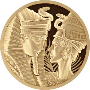 現貨 - 2025賴比瑞亞-阿蒙霍特普三世與娜芙蒂蒂-1/10盎司金幣