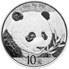 現貨 - 2018中國-熊貓-30克銀幣