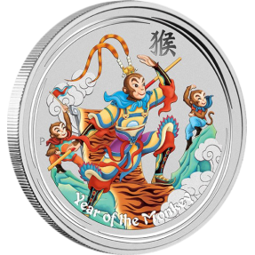 現貨 - 2016澳洲伯斯-齊天大聖美猴王-1盎司銀幣