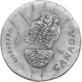 現貨 - 2017加拿大-化石系列-三葉蟲-1盎司銀幣