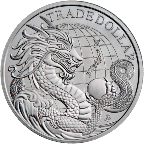 現貨 - 2023聖赫倫那-貿易銀元-現代日本-1盎司銀幣(普鑄)(贈塑殼)