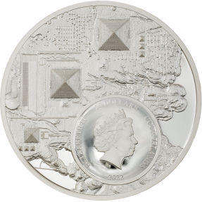 預購(確定有貨) - 2022庫克群島-法老的遺產-鍍金版-3盎司銀幣