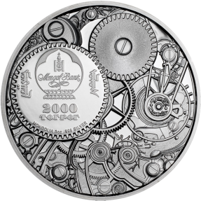 現貨 - 2020蒙古-發條演進系列-機械蜜蜂-3盎司銀幣