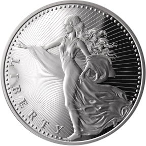 現貨 - 2022美國加密貨幣國-自由女神-1盎司銀幣(內含0.00001比特幣)