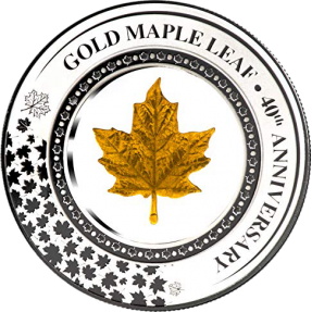 現貨 - 2019索羅門群島-擁抱黃金系列-楓葉-2盎司銀幣