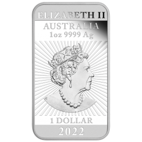 現貨(原廠熱銷售罄)(熱銷款) - 2022澳洲伯斯-龍-1盎司銀條(精鑄)
