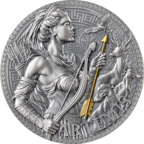 預購(限已確認者下單) - 2023喀麥隆-偉大的希臘神話系列-阿提米絲(月亮女神)-3盎司銀幣