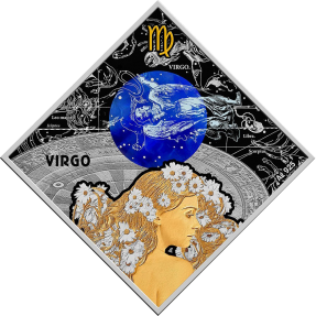 現貨 - 2018馬其頓-星座系列-處女座-23.3克銀幣
