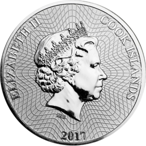現貨 - 2017庫克群島-航運-1盎司銀幣-彩色版