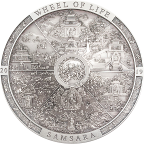 現貨 - 2019庫克群島-考古與象徵主義系列-輪迴-3盎司銀幣