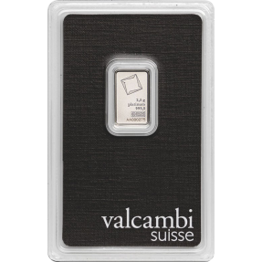 現貨 - Valcambi-2.5克鉑金條(卡裝)