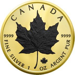 預購(確定有貨) - 2023加拿大-楓葉-(鍍金&鍍黑鉑金)版-1盎司銀幣