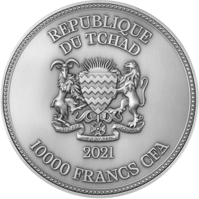 預購(限已確認者下單) - 2021查德-聖喬治屠龍-仿古版-(2盎司銀+11.5盎司銅)銀幣