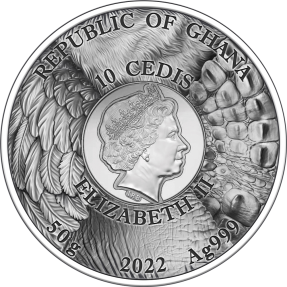 現貨 - 2022迦納-野外狩獵系列-黑豹-50克銀幣