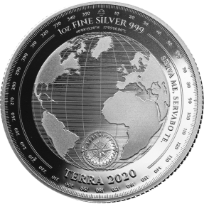 現貨 - 2020托克勞-地球-1盎司銀幣(普鑄)
