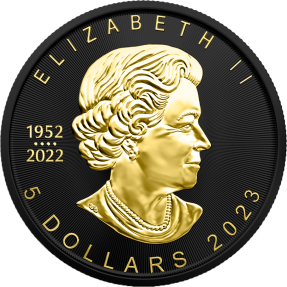 預購(確定有貨) - 2023加拿大-楓葉-(鍍黑鉑金&鍍金)版-1盎司銀幣