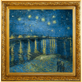 預購(限已確認者下單) - 2023紐埃-收藏中最偉大的藝術作品-隆河上的星夜(梵谷)-1盎司銀幣