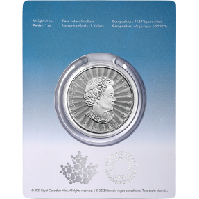 現貨 - 2023加拿大-雄偉的北極熊-1盎司銀幣(普鑄)(原廠卡裝)