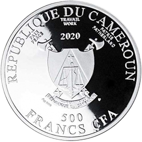 現貨 - 2020喀麥隆-妳和我-17.5克銀幣