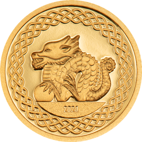 現貨 - 2024蒙古-生肖-龍年-0.5克金幣