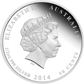 現貨 - 2014澳洲伯斯-新生兒-1/2盎司銀幣