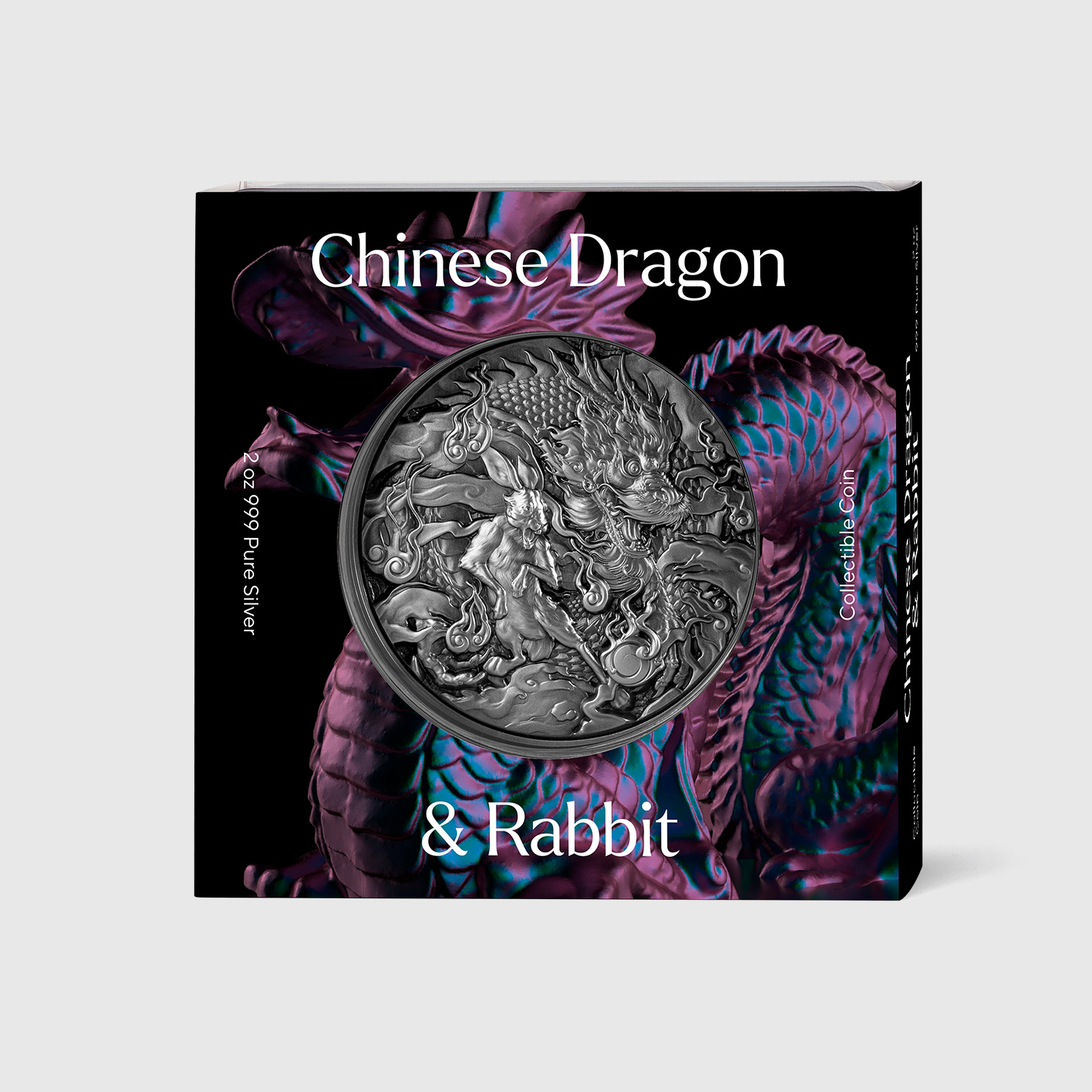 2023 Chinese Dragon & Rabbit 2oz Silver Coin Packaging 1.jpg