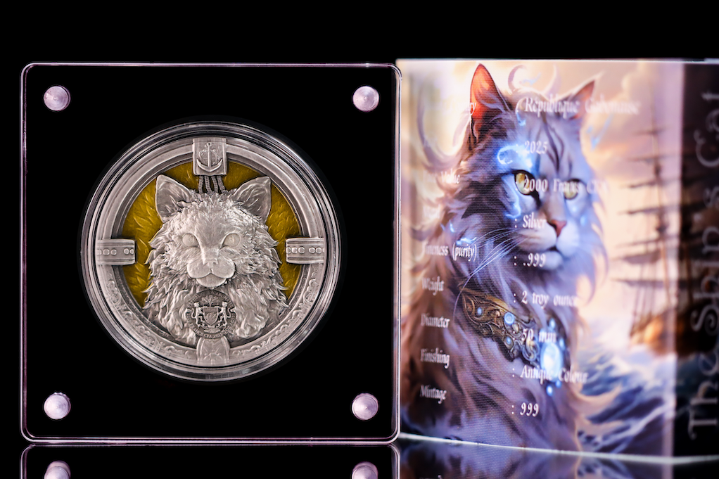 Silver with packaging The Ship’s Cat-République Gabonaise (7).png